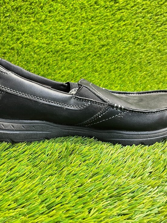 Skechers Harper Forde Mens Size 10 Black Classic Leather Slip-On Loafer Shoes main image 7